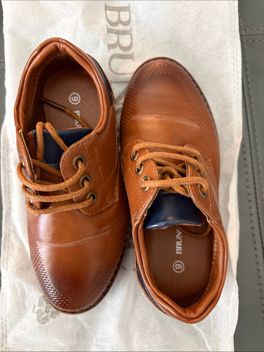 Bruno Marc Boys Dress Shoes – Size 9